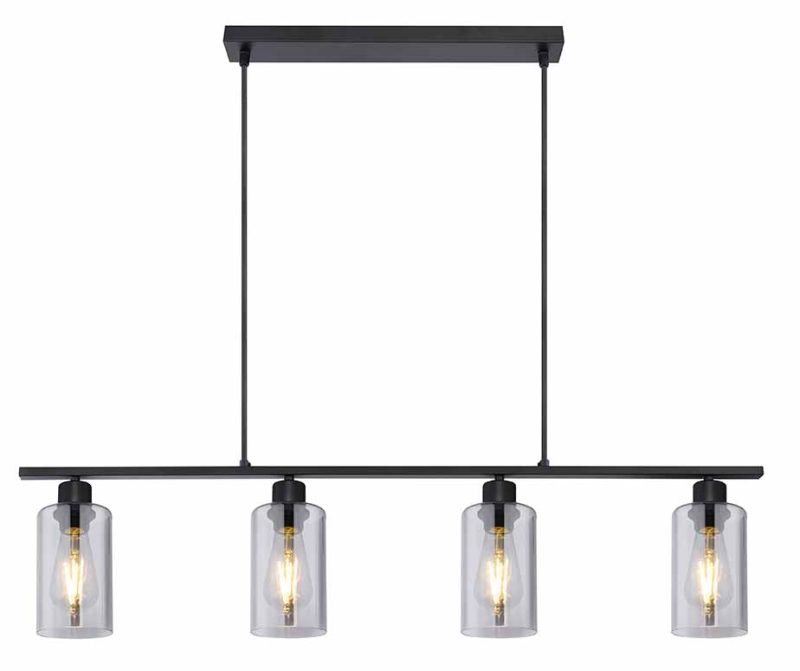Moderne metalen zwarte hanglamp Globo Hadera - Afbeelding 2