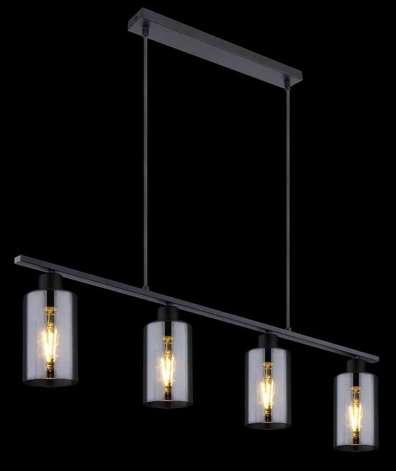 Moderne metalen zwarte hanglamp Globo Hadera - Afbeelding 4
