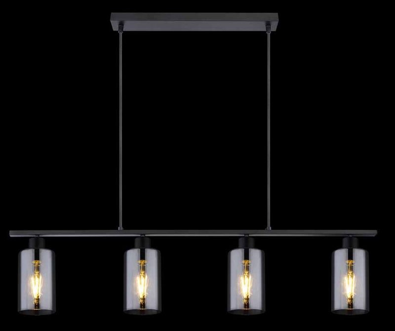 Moderne metalen zwarte hanglamp Globo Hadera - Afbeelding 5