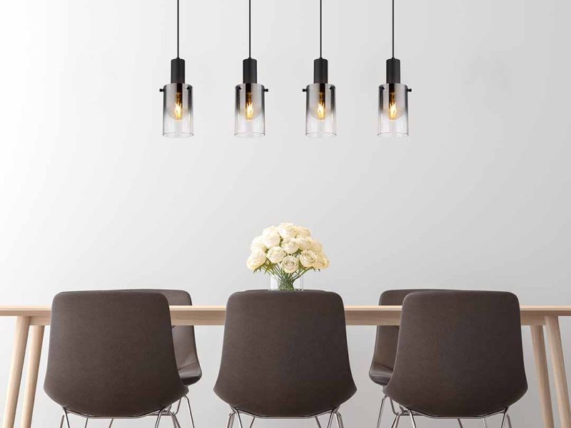Moderne metalen zwarte hanglamp Globo Florentina - Afbeelding 4