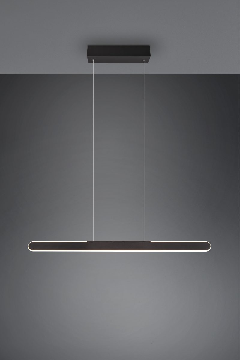 Moderne metalen zwarte hanglamp Helios - Afbeelding 2