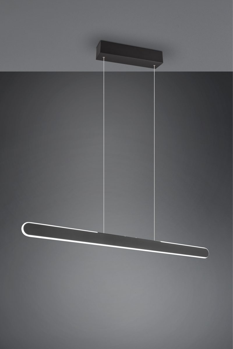 Moderne metalen zwarte hanglamp Helios - Afbeelding 5