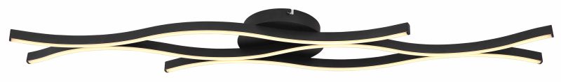 Moderne metalen zwarte plafondlamp Globo Geronimo - Afbeelding 2