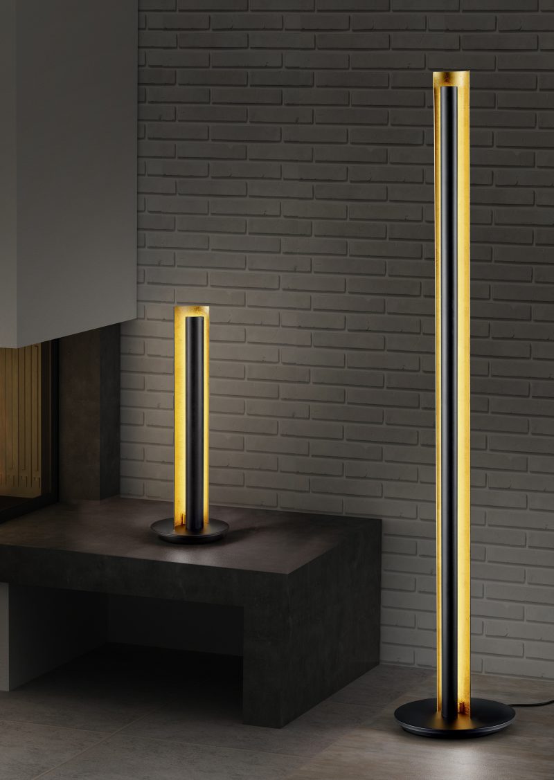 Moderne metalen zwarte tafellamp Texel - Afbeelding 2
