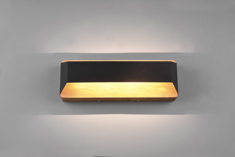 Moderne metalen zwarte wandlamp Arino - Afbeelding 2