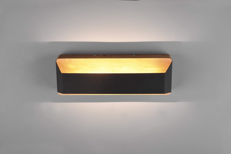 Moderne metalen zwarte wandlamp Arino - Afbeelding 3