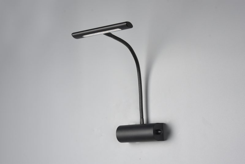 Moderne metalen zwarte wandlamp Curtis - Afbeelding 2
