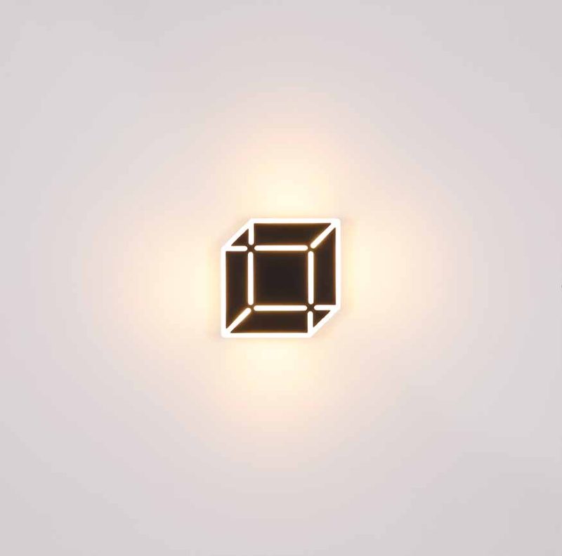Moderne metalen zwarte wandlamp Globo Xolli - Afbeelding 4