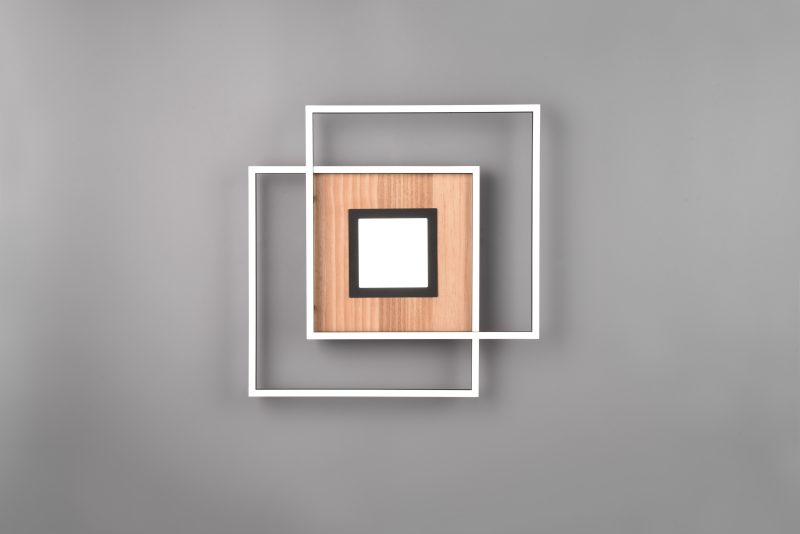 Moderne naturel houten plafonnière Via - Afbeelding 3