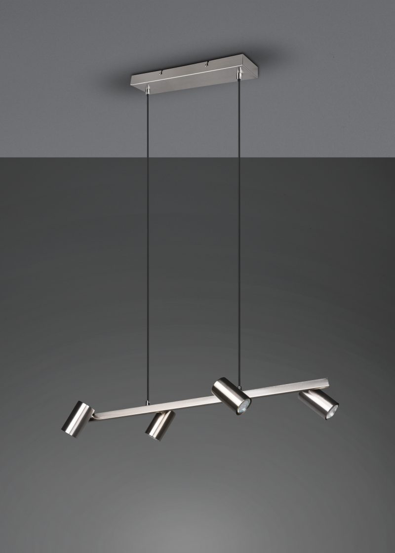 Moderne nikkelen metalen hanglamp Marley - Afbeelding 4