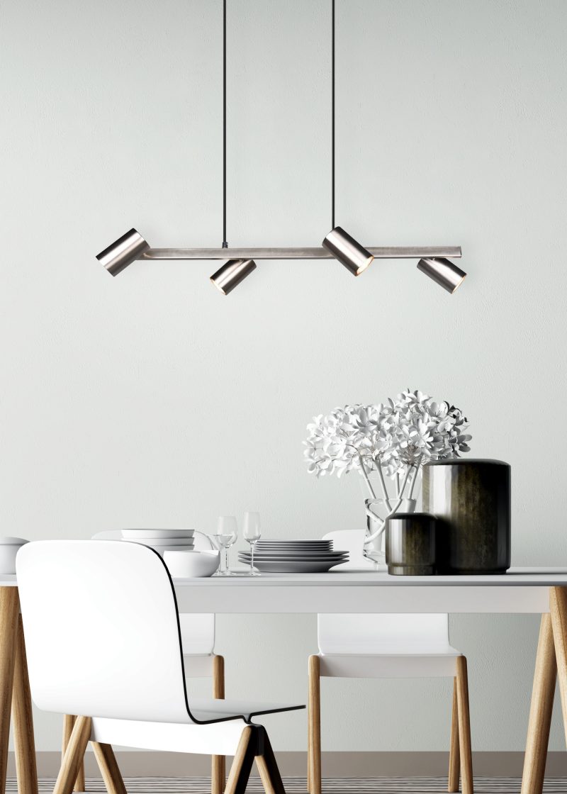Moderne nikkelen metalen hanglamp Marley - Afbeelding 6