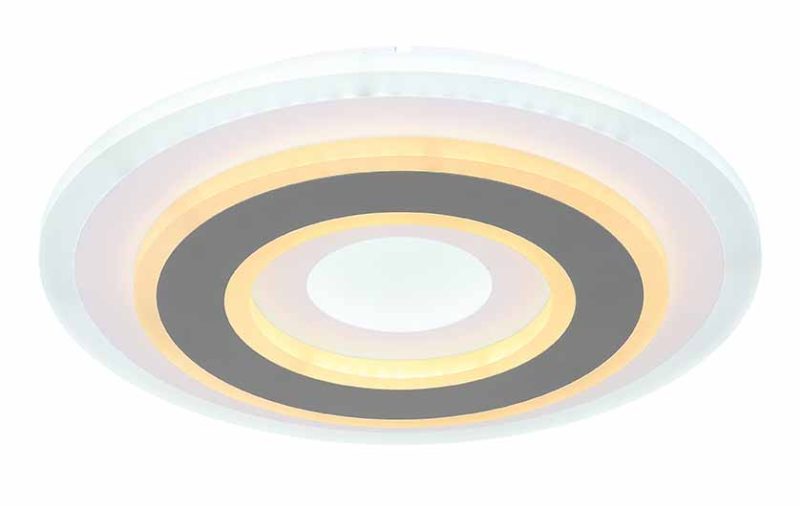 Moderne plafondlamp metaal wit Globo Sabatino - Afbeelding 2