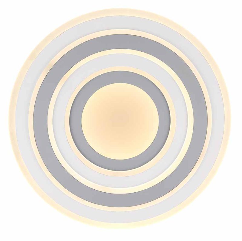 Moderne plafondlamp wit rond Globo Sabatino - Afbeelding 2