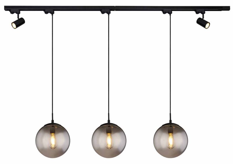 Moderne plafondlampen zwart metaal Globo Blama - Afbeelding 2