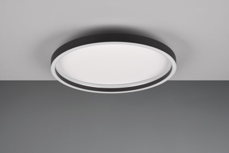 Moderne plafonnière wit met zwart Rotonda - Afbeelding 2