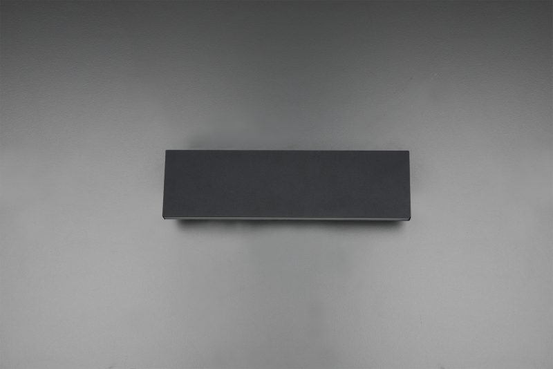 Moderne rechthoekige wandlamp antracieten Concha - Afbeelding 3