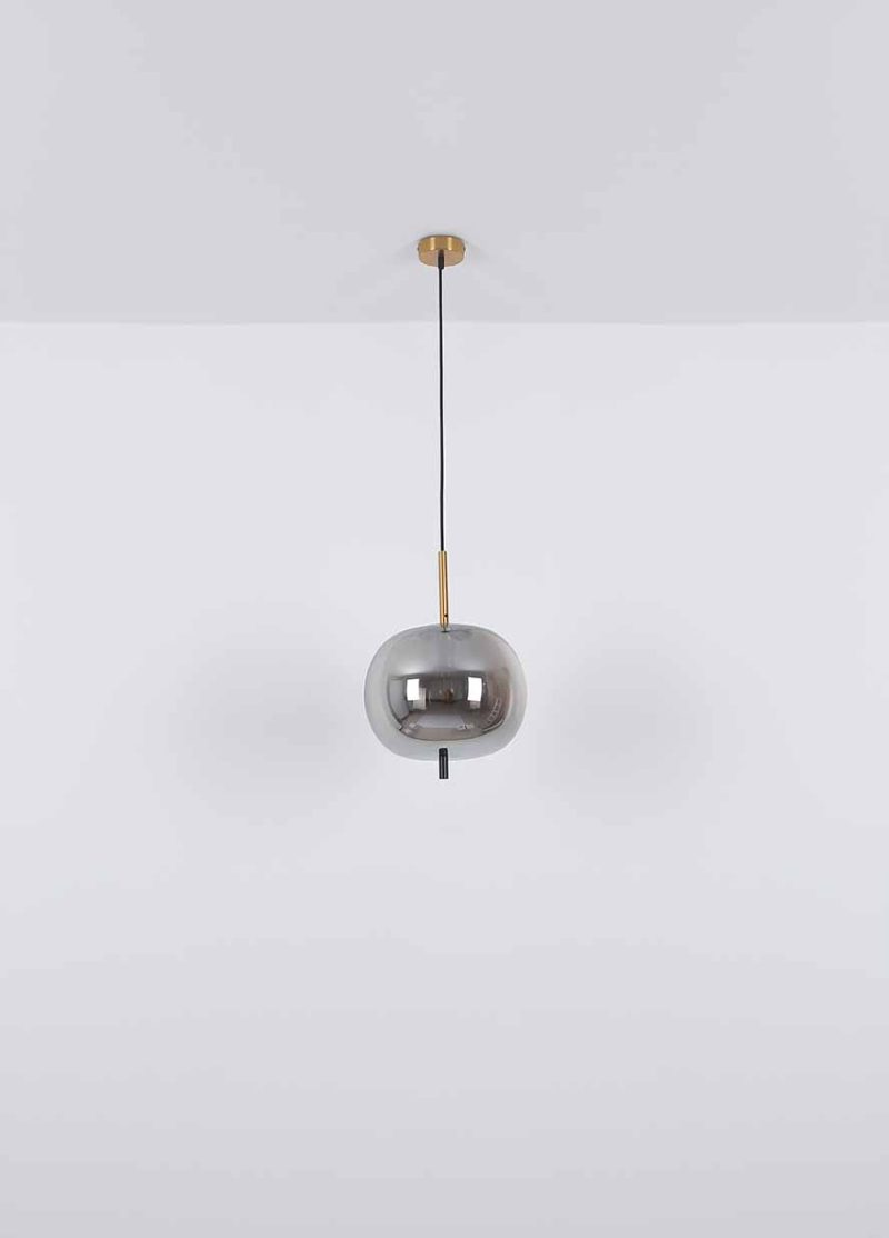 Moderne ronde messing hanglamp Globo Blacky i - Afbeelding 5