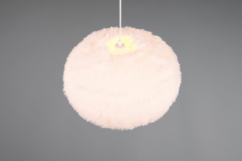 Moderne ronde witte hanglamp Furry - Afbeelding 4