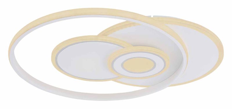 Moderne ronde witte plafondlamp Globo Roderick - Afbeelding 2