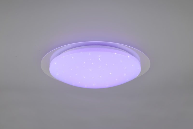 Moderne ronde zilveren plafonnière Frodeno - Afbeelding 3