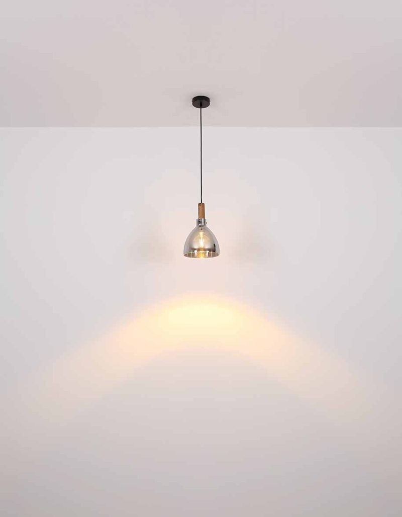 Moderne ronde zwarte hanglamp Globo Mattea - Afbeelding 5