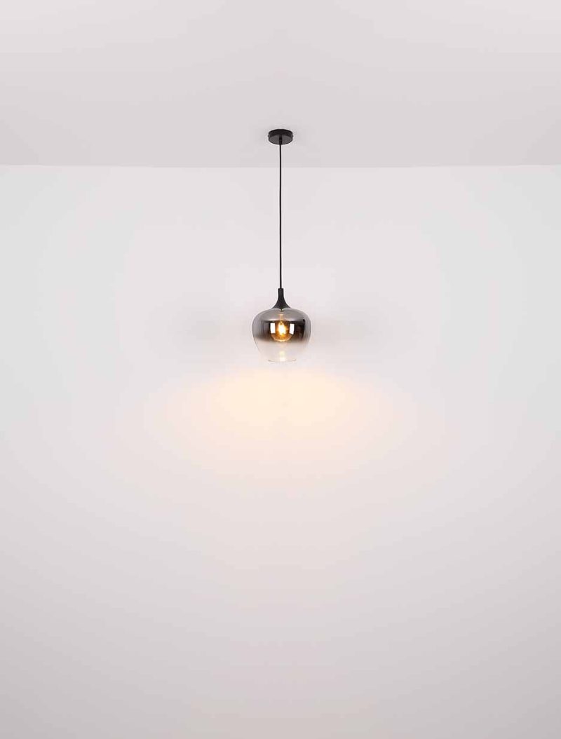 Moderne ronde zwarte plafondlamp Globo Maxy - Afbeelding 3