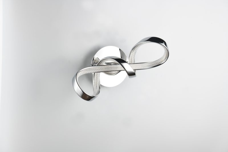 Moderne sierlijke zilveren wandlamp Padua - Afbeelding 3