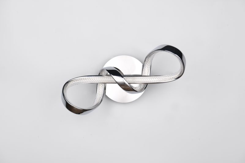Moderne sierlijke zilveren wandlamp Padua - Afbeelding 4