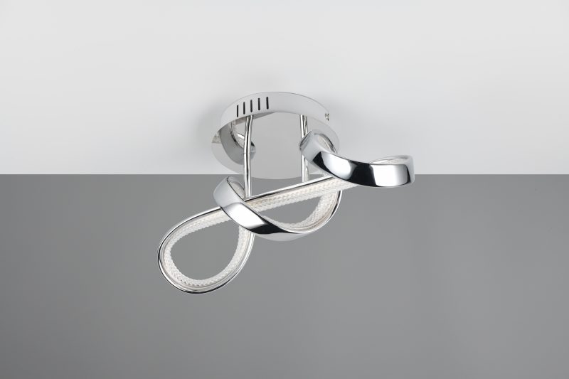 Zilveren wandlamp