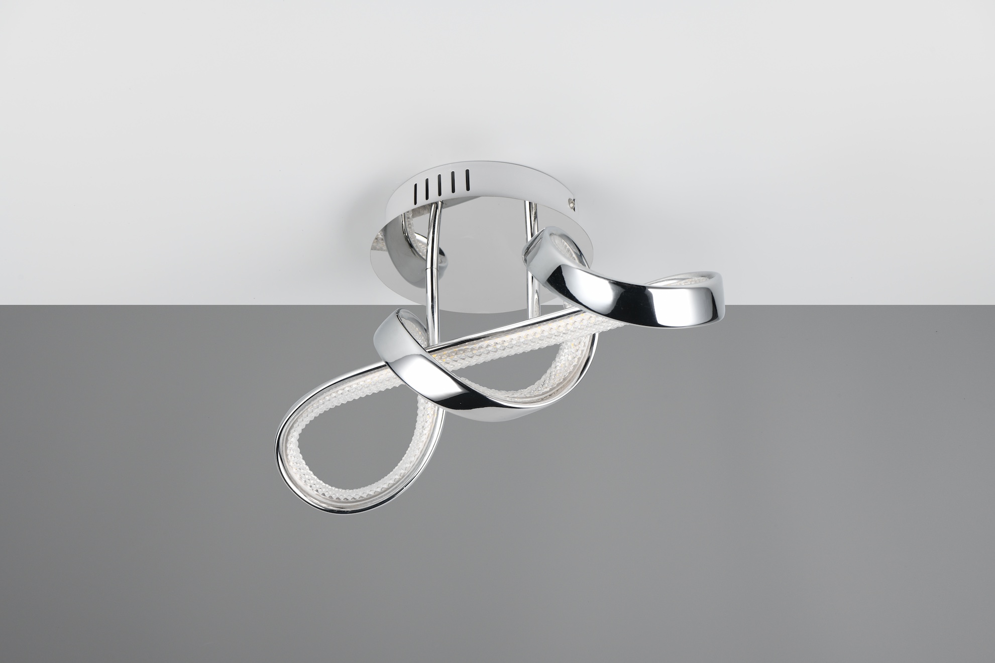 Zilveren wandlamp