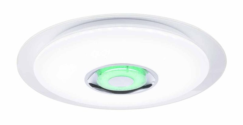 Moderne speaker plafondlamp wit Globo Tune - Afbeelding 4