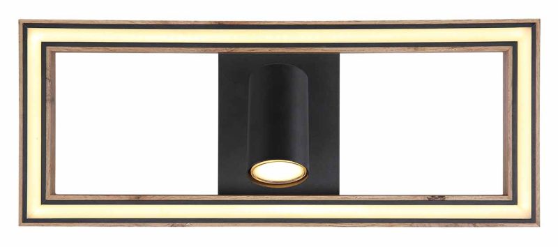 Moderne spot zwarte plafondlamp Globo Mandera - Afbeelding 3