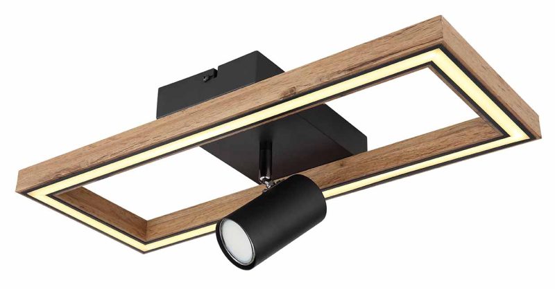Moderne spot zwarte plafondlamp Globo Mandera - Afbeelding 4