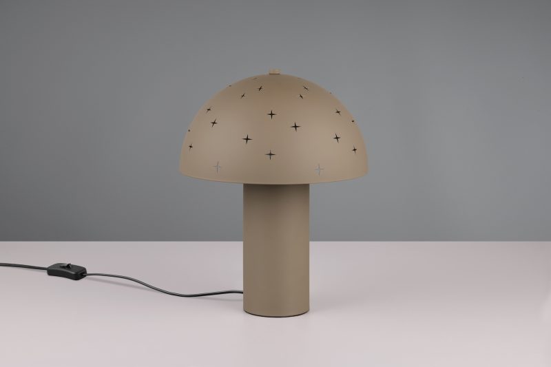 Moderne taupe paddenstoel tafellamp Seta - Afbeelding 2