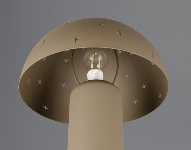 Moderne taupe paddenstoel tafellamp Seta - Afbeelding 3