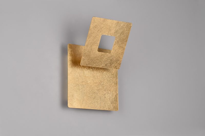 Moderne vierkante gouden wandlamp Leano - Afbeelding 5