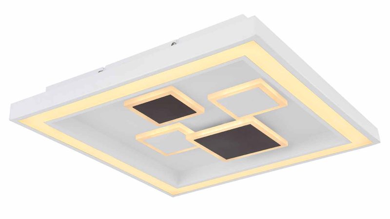 Moderne vierkante witte plafondlamp Globo Nolo - Afbeelding 4