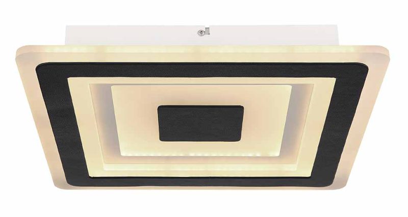 Moderne wit zwarte plafondlamp Globo Bibiana - Afbeelding 2