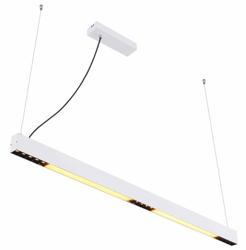 Moderne witte aluminium hanglamp Globo Hodari - Afbeelding 4