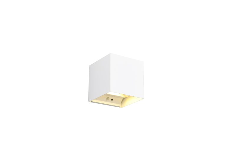 Moderne witte buitenlamp kubus Talent - Afbeelding 2