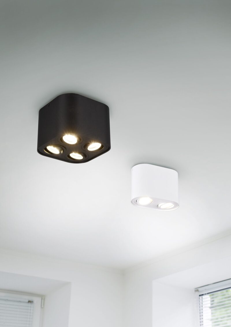 Moderne witte metalen plafonnière Cookie - Afbeelding 2