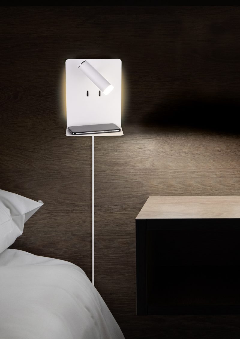 Moderne witte metalen wandlamp Element - Afbeelding 6