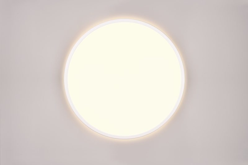 Moderne witte plafonnière dun frame Scott - Afbeelding 2