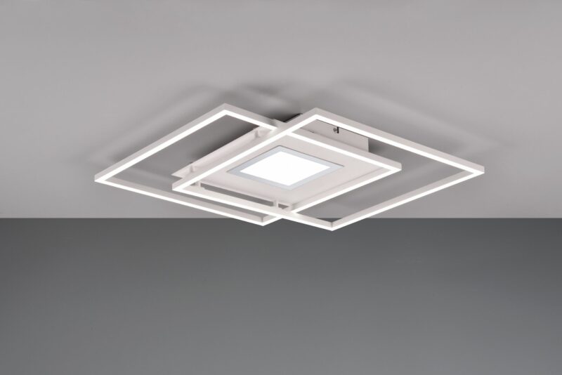 Moderne witte plafonnière metaal Via - Afbeelding 2