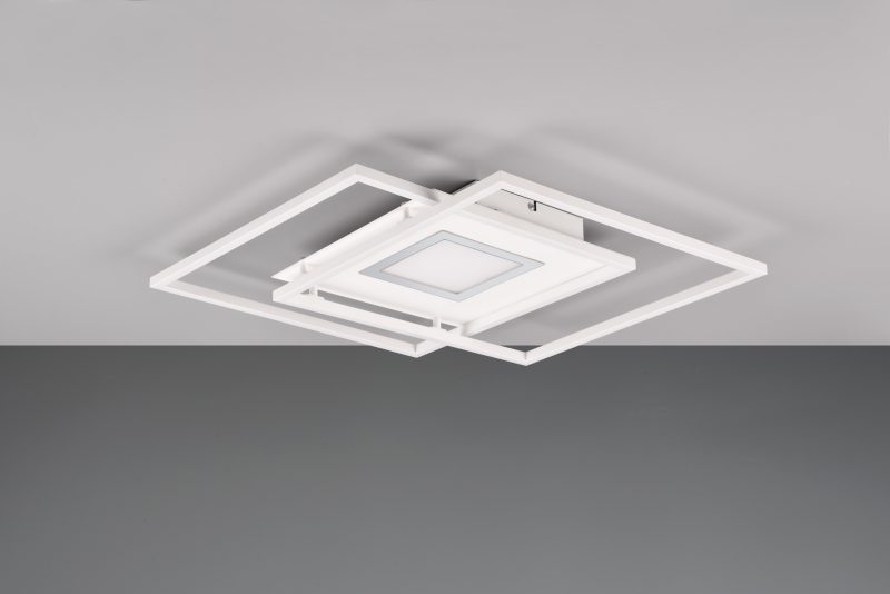Moderne witte plafonnière metaal Via - Afbeelding 4