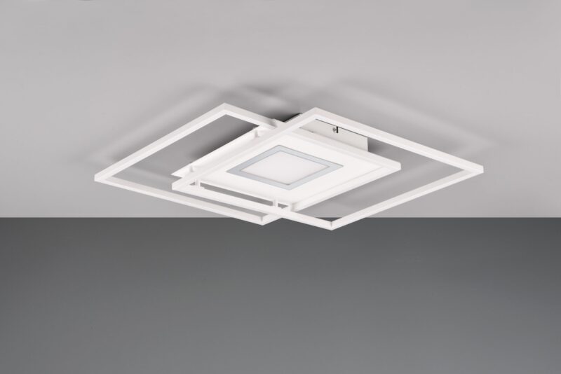 Moderne witte plafonnière metaal Via - Afbeelding 4