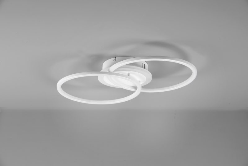 Moderne witte plafonnière twee cirkels Venida - Afbeelding 2
