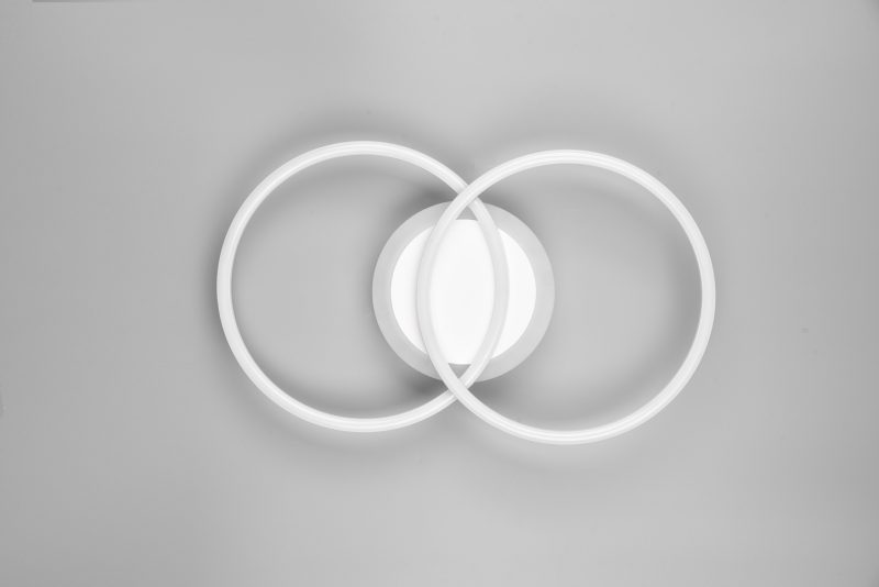 Moderne witte plafonnière twee cirkels Venida - Afbeelding 3