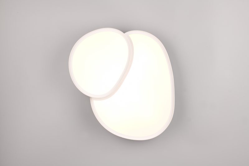 Moderne witte plafonnière twee lichtbakken Rise - Afbeelding 2