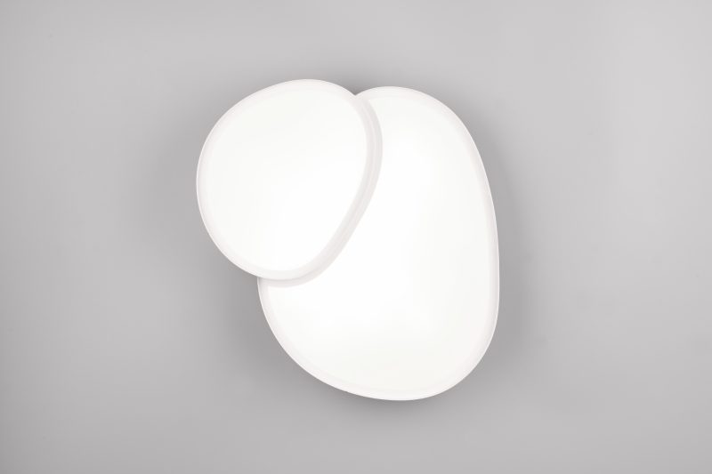 Moderne witte plafonnière twee lichtbakken Rise - Afbeelding 3